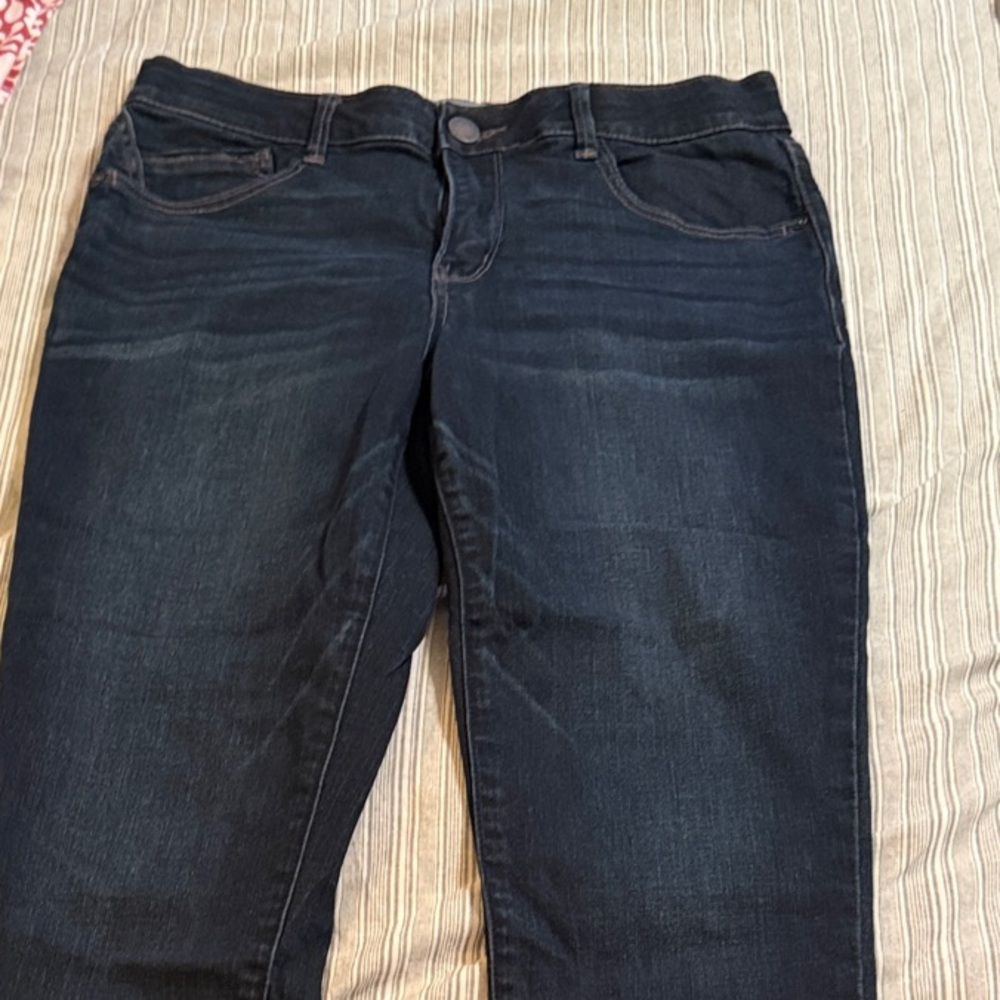 Wit & Wisdom Dark Indigo Skinny Jeans